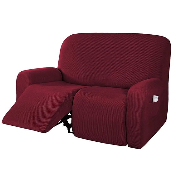 2 Seaters Recliner Loveseat Covers Stretch Reclining Couch Covers for 2 Cushion - Picture 8 of 8